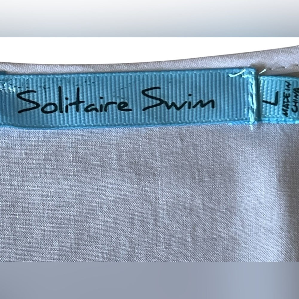 EUC Women’s Solitare Swim White Cover Up in Size Large. - Picture 8 of 8
